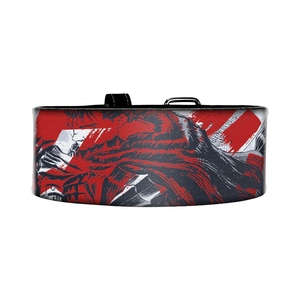 Cinturón de soporte de muñeca ajustable con cierre de hebilla, diseño gráfico rojo y negro para levantamiento de pesas, entrenamiento de fuerza, unisex - Product Image 4