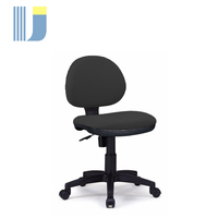 Chaise de bureau pivotante sans accoudoirs pour comptoir/caisse, avec revêtement en mousse et tissu/vinyle 639BG