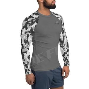 Nouveau Style Hommes Imprimé À Manches Longues BJJ Rash Guard En Gros Sur Mesure Compression Porter Rash Guard - Product Image 5