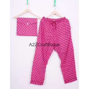 Ensemble de pyjama d'été pour femmes imprimé sur mesure, vêtements de détente confortables avec robe de nuit élégante - Product Image 3