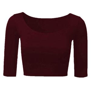 Wholesale Customize Cropped Top <b>Hoodie</b> Blend Cotton Polyester Fleece <b>Womens</b> <b>Red</b> Crop Top <b>Hoodie</b> Gym Clothing - Product Image 4
