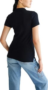 <b>Women's</b> Black Short Sleeve for Shirt Solid Color Breathable <b>Compressed</b> Jersey Quick Dry Knitted Casual Sport <b>Top</b> - Product Image 4