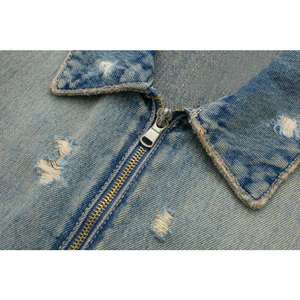 Loose Fit Women's <b>Denim</b> <b>Jacket</b> 90s Style, Everyday Wear Eco-Friendly Cotton Lining for Women - Product Image 5