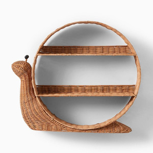 Living Room Handcrafted Rattan Shelf <b>Flower</b> <b>Wall</b> Hanging Decoration High Quality Rattan Homewares Customized in Vietnam Factory - Product Image 4