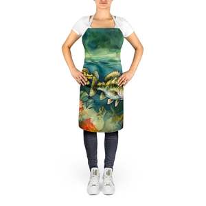 Delantal de lubina de boca pequeña Multicolor grande Unisex para cocina, manualidades para hornear, jardinería, para adultos y Unisex - Product Image 2