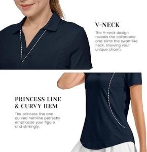 เสื้อผ้าลำลองผู้หญิง ระบายอากาศได้ดี แห้งเร็ว ซับเหงื่อ ผ้าฝ้าย พิมพ์ลายดิจิตอล โลโก้สั่งทำ แขนสั้น สำหรับพนักงานบริษัท - Product Image 5