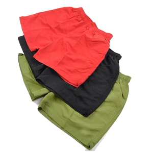 Short de bain pour homme vert uni à séchage rapide, taille élastique, décontracté, avec cordon de serrage, longueur mi-cuisse - Product Image 5