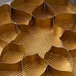 Irregular Shape Metal <b>Decorative</b> <b>Plate</b> Set Handmade Polished Modern Design for Party Dishes - Product Image 2