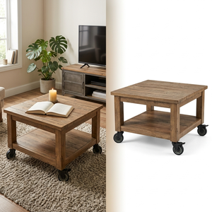 Roulettes de table basse 5 pouces en TPU, roues pivotantes, capacité de charge 120 kg, structure métallique, design moderne - Product Image 6