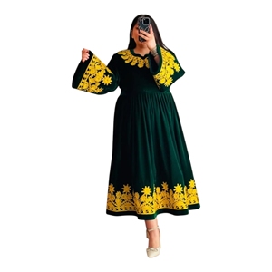 Afghan Kuchi <b>Dress</b> High Quality Wholesale Traditional Indian Banjara <b>Dress</b> Embroidery Lace Decoration Custom Wedding <b>Dress</b> Girls - Product Image 1