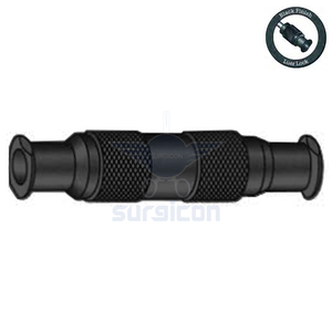 Adaptador de Transferencia de 3 cm / 1-1/4 pulgadas con Conexión Luer Lock, Acabado Negro, Adaptador Quirúrgico para Jeringas y Liposucción - Product Image 1