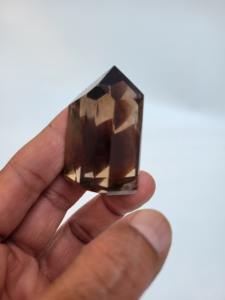 Pierre précieuse naturelle de haute qualité, pointe de quartz fumé poli, tour, cristal, obélisque, pierre d'amour, guérison, reiki, décoration, cadeau en vrac - Product Image 6
