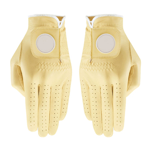 Guantes de golf de cuero genuino, transpirables, antideslizantes, con cierre de gancho y bucle, unisex, para deportes. - Product Image 5