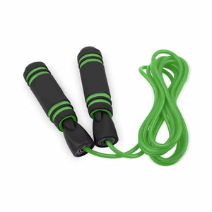 Corde à sauter Geo Brother Company GB-51 personnalisée en gros avec poignée en bois, en cuir de vachette, longueur 3m, capacité 1kg, marque privée - Product Image 2