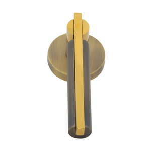 Ensemble de poignées de porte à mortaise bicolores en laiton moderne SS304, roseau rond noir mat, PVD or, or rose, noir brillant mat AB, serrure 140mm - Product Image 6