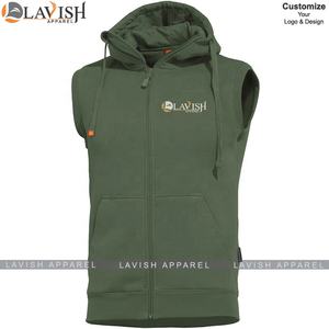 Sweat-shirt à capuche en coton à fermeture éclair pour hommes, col à capuche en polaire écologique et respirant, nouvel arrivage - Product Image 6