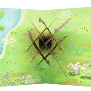 การ์ดป๊อปอัพ 3 มิติ ลายดอกไม้หลากสีสัน การ์ดอวยพรทำมือ ของขวัญปี 2026 การ์ดป๊อปอัพ 3 มิติ ป่าดอกไม้ งานฝีมือกระดาษป๊อปอัพ - Product Image 1