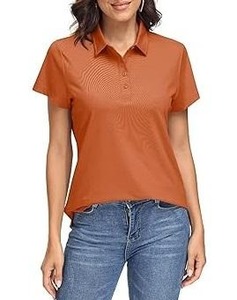 Nueva camisa de verano con cuello polo y manga corta para mujer, en oferta, de algodón y poliéster, informal, transpirable. - Product Image 3