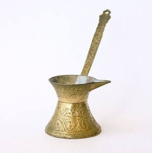 Cafetière turque en cuivre de qualité supérieure, cafetière arabe, cafetière traditionnelle Cezve pour la cuisine et les restaurants - Product Image 3