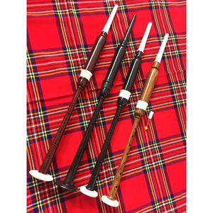 Chanter d'entraînement pour dudels Highland en bois de rose avec montures et anches de différentes couleurs - Product Image 2