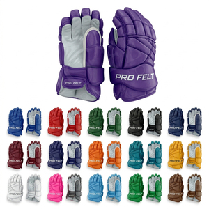 Gants de hockey sur glace personnalisés avec logo OEM ODM, équipement de protection pour les joueurs hommes et jeunes, légers, durables et rembourrés - Product Image 1