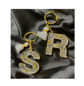 Accessoires de bijoux, porte-clés en résine, cadeau fait main, porte-clés pour couples, technique holographique en époxy scintillant, léger - Product Image 4