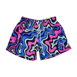 Men Casual Lace Breathable Eco-Friendly Waterproof Quick Dry Lightweight Running Shorts Mesh 100% Cotton Custom Logo Wholesale - Product Image 3