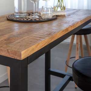 โต๊ะสูงวานดานา นิมบัส ออเรโอทำจากไม้มะม่วงและโลหะ - Product Image 2