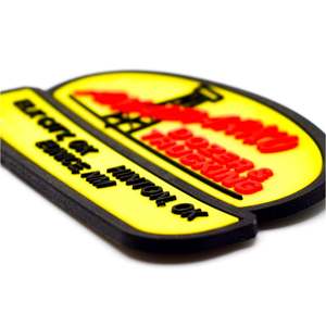 แผ่นโลโก้ PVC แบบนูน 3 มิติ ตามสั่ง |   ป้ายยาง PVC คุณภาพสูงแบบกำหนดเอง สำหรับรีดติดเสื้อผ้า กระเป๋า และเครื่องประดับ - Product Image 4