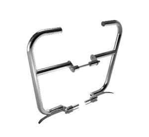 Protection moteur en acier inoxydable pour Royal Enfield Silver Large Engine Guards 1990504, barre anti-chute 650cc Twin Protector - Product Image 1