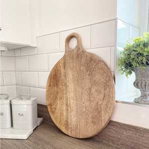 Tabla de cortar de madera hecha a mano |   Tabla de Cortar y Servir de Madera Natural |   Accesorios de Cocina Ecológicos - Product Image 5