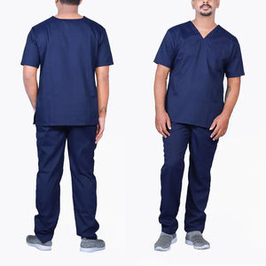 Custom Logo Unisex Hospital <b>Scrub</b> <b>Sets</b> with Canvas Fabric Wholesale OEM Service Doctor Nursing Design Blouses & Shirts - Product Image 6