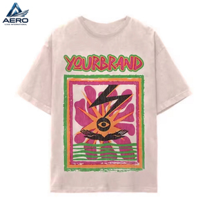 Custom OEM <b>Puff</b> Print Streetwear Short Set Vintage Printed Graphic T Shirt And Matching Shorts Two Piece Sets - Product Image 5
