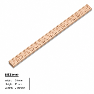 Solid Basswood Carved Decorative Moulding <b>for</b> Kitchen Cabinets Floral Wood <b>Trim</b> <b>for</b> Cabinet Furniture Solid Wood Moulding - Product Image 2