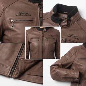 Blouson Moto en Cuir PU pour Femme, Col Montant, Style Décontracté, Fermeture Éclair, Veste de Motard avec Poche Poitrine - Product Image 6