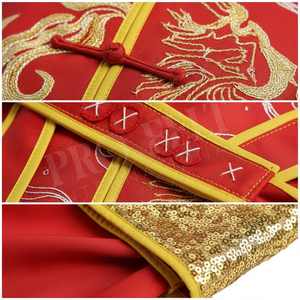 Ensemble d'uniformes d'arts martiaux personnalisés pour adultes et enfants, Kung Fu Wushu Tai Chi, haut à manches courtes sur mesure, uniforme de karaté - Product Image 4