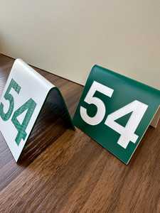 Engraved Number Tent Sign - <b>Easel</b> <b>Table</b> Numbers for Events or Restaurants - Product Image 2