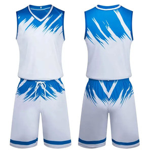 Nouvelle conception, uniforme de basket-ball respirant et à séchage rapide, impression par sublimation, uniforme de basket-ball pour entraînement et matchs - Product Image 1