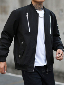 Custom Logo High Quality Chenille Embroidery <b>Patchwork</b> Streetwear Winter Bomber Letterman Men Leather Varsity <b>Jacket</b> for Men - Product Image 6