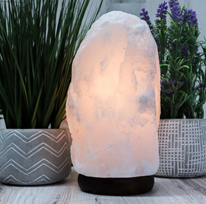 Natural <b>Crystal</b> Decorative Lighting with Personalized Branding Wholesale Best Selling Himalayan White Salt Lamps Handcrafted - Product Image 6