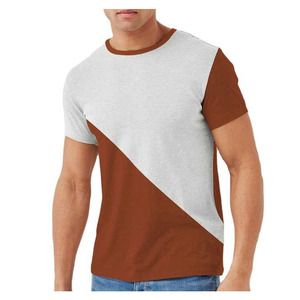 เสื้อยืดผู้ชาย แขนสั้น คอถัก ลายพิมพ์ ฟิตเนส แห้งเร็ว ระบายอากาศได้ดี 100% โพลีเอสเตอร์ ทรงปกติ ขายส่ง - Product Image 1