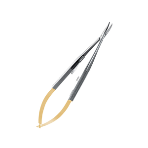 Micro Curved Castro Perma Sharp Needle <b>Holder</b> 14 cm Surgical Dental Instrument Stainless Steel Precision Suturing Tool Kit - Product Image 2