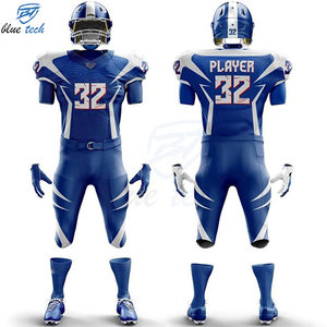 Breathable Printed Short Sleeve American Football Uniform Set Custom Sublimation Jersey Pants Quick Dry for Training Matches - Product Image 2