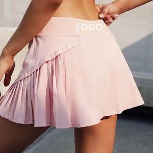 Jupe-short de tennis imprimée et déchirée pour femme, taille haute, respirante et extensible, avec poches, idéale pour le fitness et le golf - Product Image 3