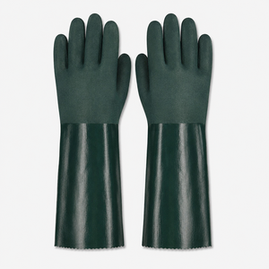 High Quality <b>PVC</b> Dipped <b>Gloves</b> Featuring Flexible Construction Textured Grip And Comfortable Wear For Warehouse Handling - Product Image 1