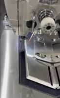 Machine automatique de pose de poches VMA de haute qualité avec système de pliage haut de gamme, modèle à changement rapide pour jeans