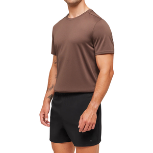 เสื้อยืดกีฬาผู้ชาย ทนทาน ระบายอากาศได้ดี ผ้าสแปนเด็กซ์/โพลีเอสเตอร์ ตาข่าย แห้งเร็ว แขนสั้น คอกลม สำหรับฝึกซ้อมกีฬา - Product Image 3