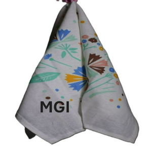 Serviettes de cuisine 100% coton biologique, écologiques, séchage rapide, motif floral tissé, avec impression de logo personnalisé, design en coton uni - Product Image 6