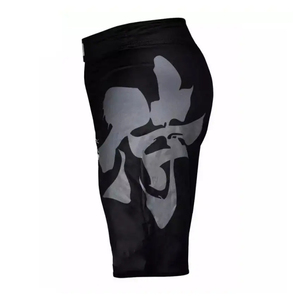 Shorts de sport pour hommes imprimés montagne noir et blanc, sublimation, anti-humidité, séchage rapide, coupe classique, respirant - Product Image 4