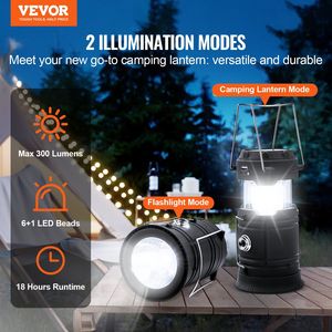 4 pezzi lanterne da campeggio portatili a LED per batterie ricaricabili - Product Image 2
